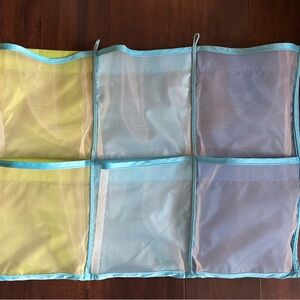 IKEA Kusiner 6 pocket Blue and Yellow Hanging Organizer storage